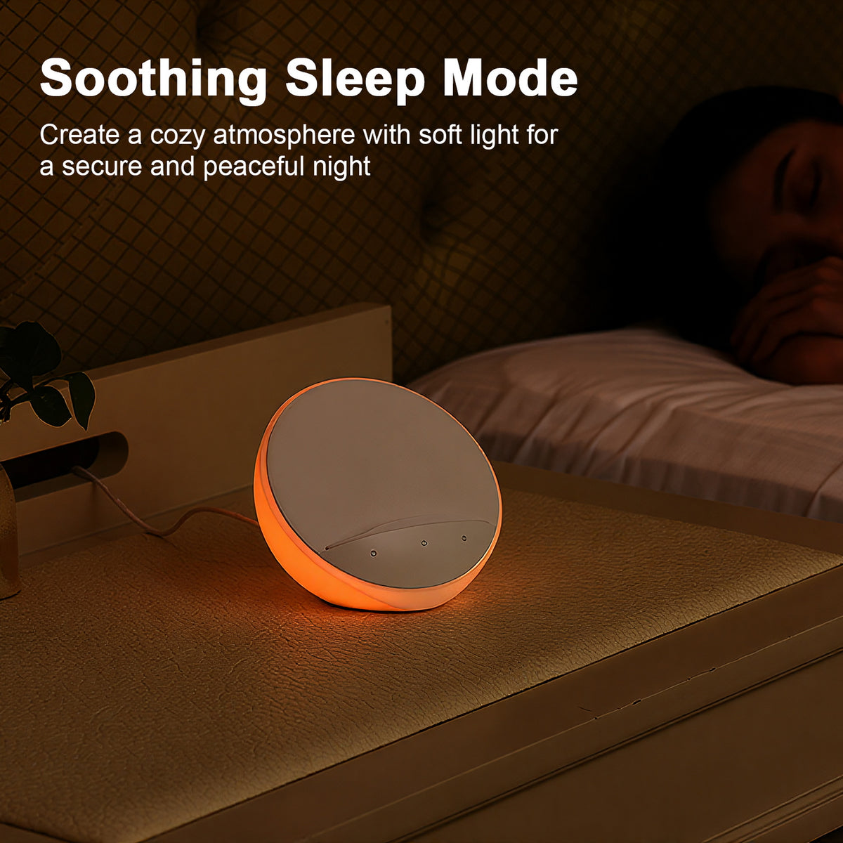 AIPOWER Bedside Lamp with Wireless Charger and Phone Holder Touch