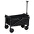 Gardeon Garden Cart Folding Trolley Camping Wagon Barrow Outdoor Beach Black