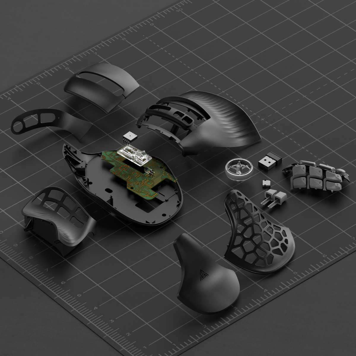 SOLAKAKA E9 Pro Vertical MMO Mouse Tri-Mode 36000 DPI 8000Hz PAW3395