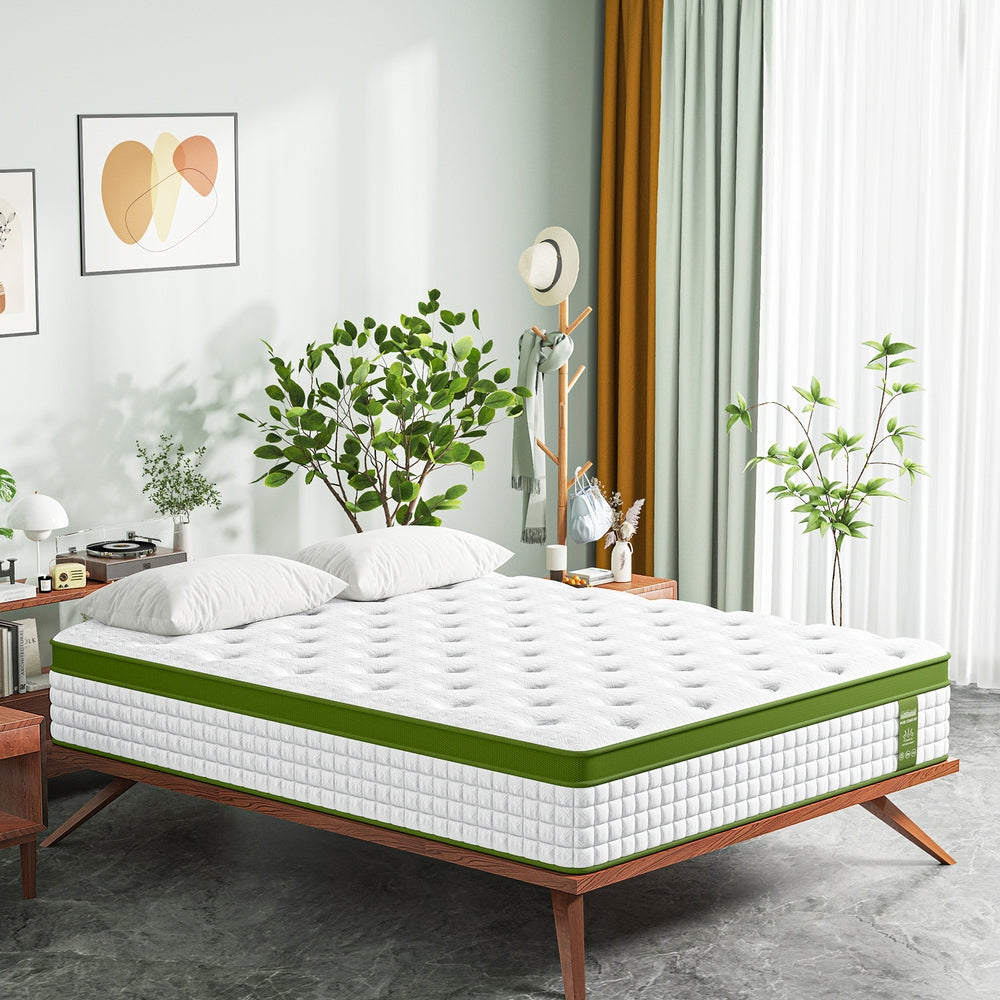 BedStory King Mattress 30cm Medium Firm Hybrid Mattress for Pressure Relief Motion Isolation