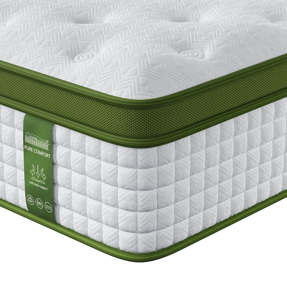 BedStory Queen Mattress 34cm Medium- Hybrid Mattress for Pressure Relief Motion Isolation