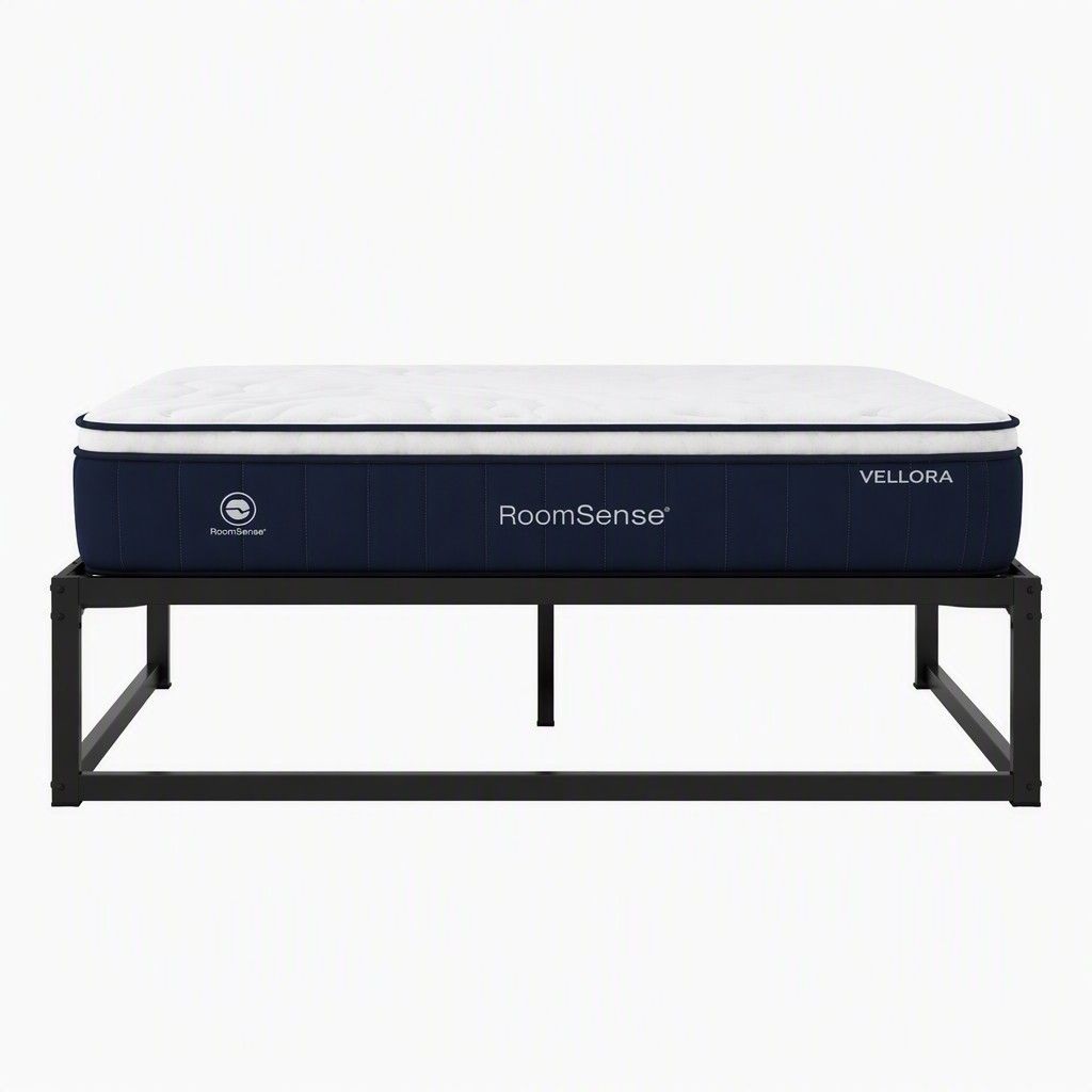 RoomSense Double 30cm Latex Hybrid Mattress Bundle with Metal Bed Frame