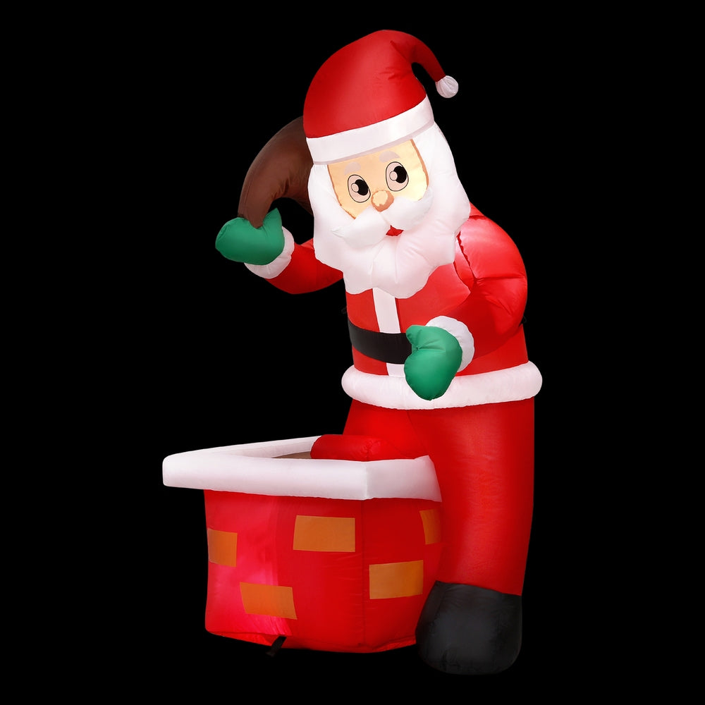 Jingle Jollys Christmas Inflatable Santa Illuminated Decorations