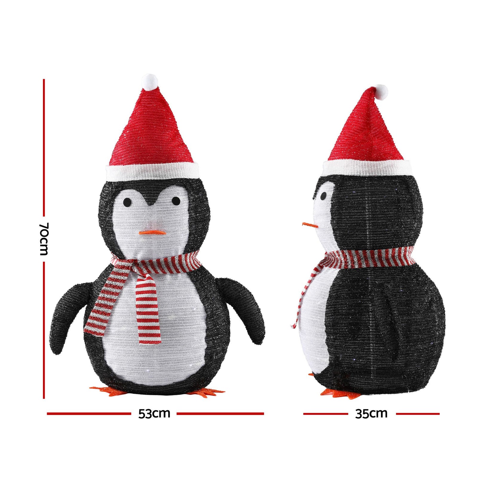 Jingle Jollys Christmas Penguin Light LED Christmas Decoration Pop Up Christmas Display 70cm