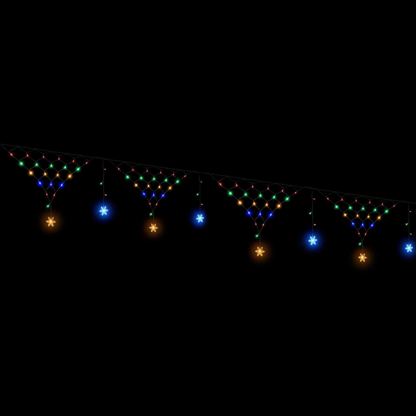 Jingle Jollys Christmas Lights Solar Fairy Lights Christmas Decorations Multicolour 4m