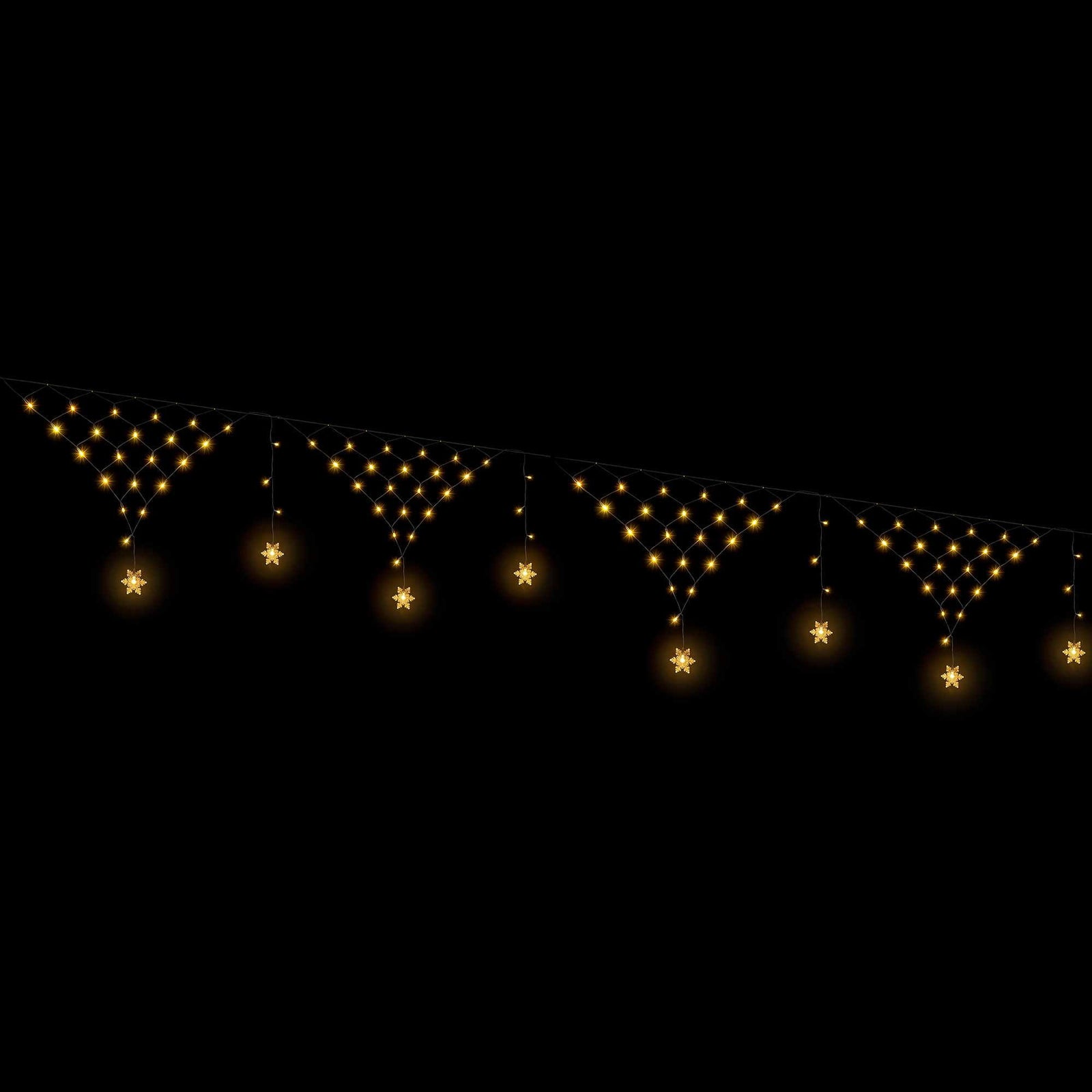 Jingle Jollys Christmas Lights Solar Fairy Lights Warm White Christmas Decorations 4m