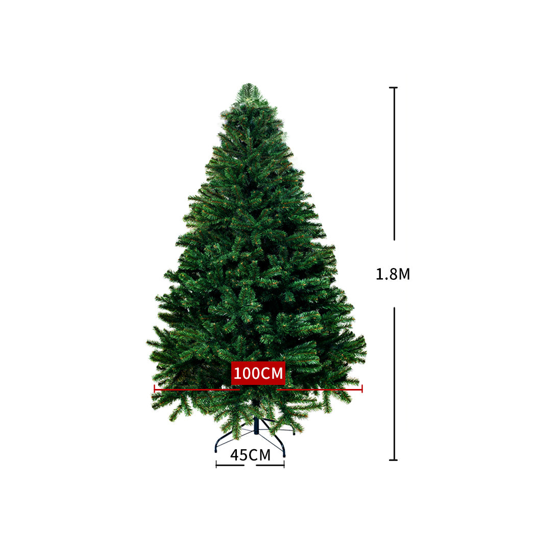 SANTACO Christmas Tree 1.8M 6Ft Xmas 1.8 Meter-1954802332936048642