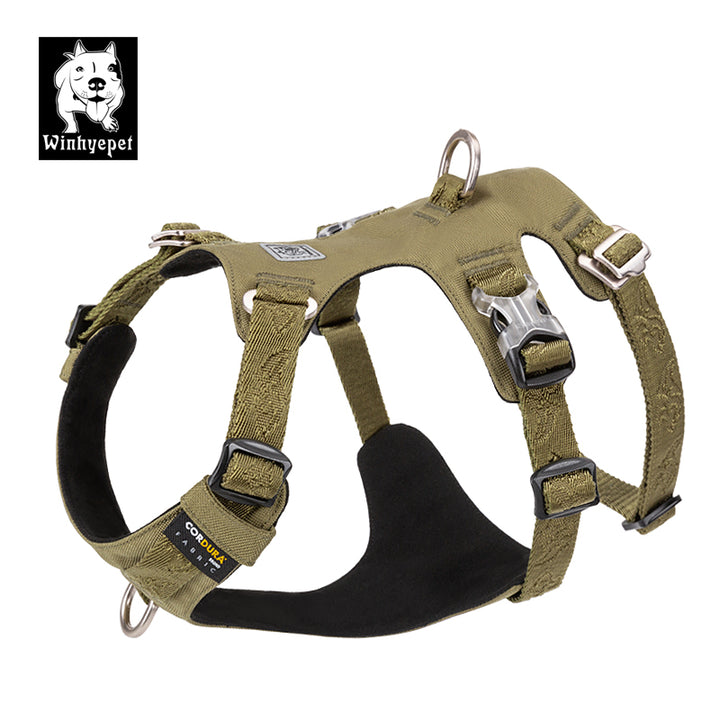 Whinhyepet Dog Harness - Green, S-1962324895526424576