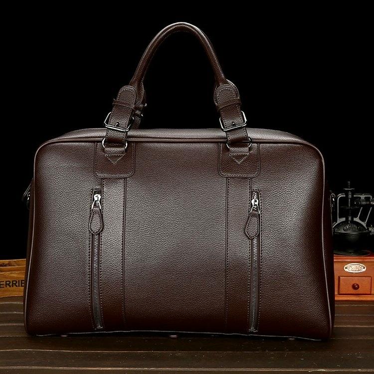 Large Leather Gym &amp; Travel Bag - Spacious &amp; Stylish-1915196644224274433