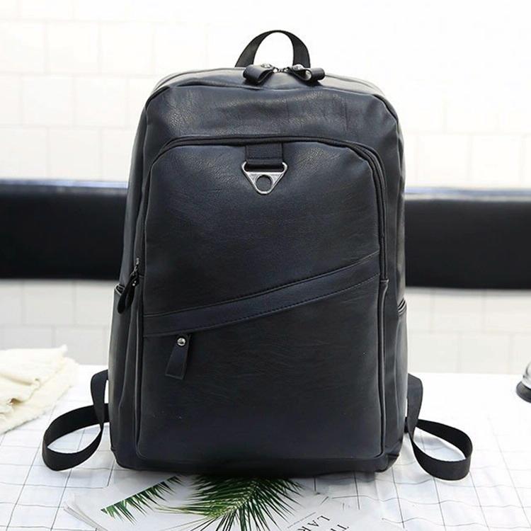 Men Casual Leather Shoulder Bag - Brown-1915196728211017729