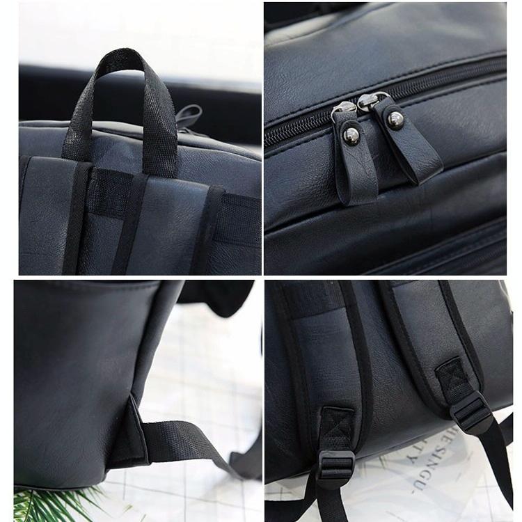 Men Casual Leather Shoulder Bag - Brown-1915196728211017733