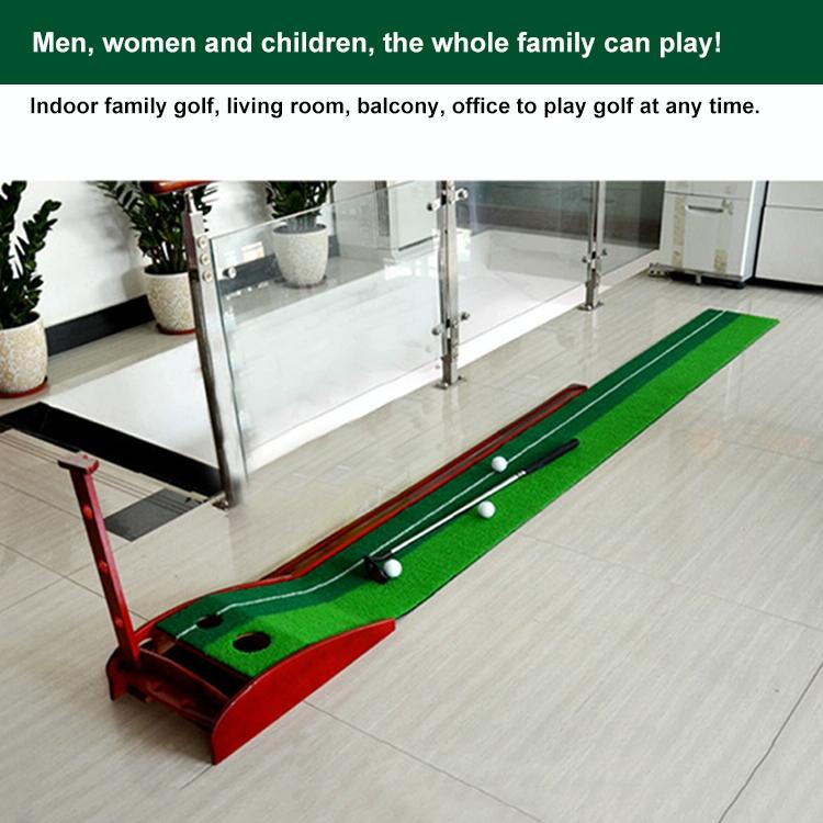 3M Golf Solid Wood Putter Trainer Practice Set Training Mat-1915197078934523905