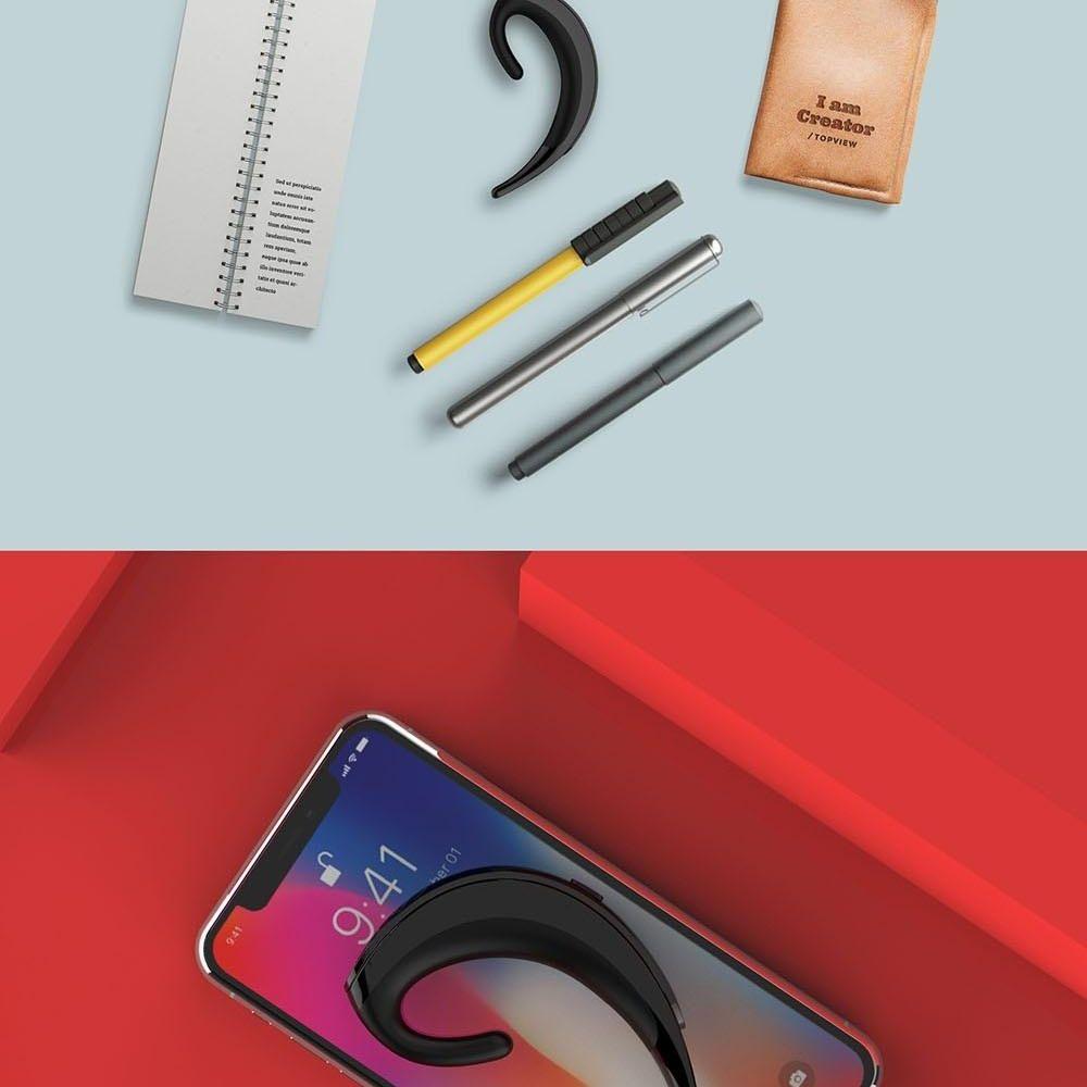 Wireless Bluetooth Earphone - Business Style Ear-Hanging-1915197686865334278