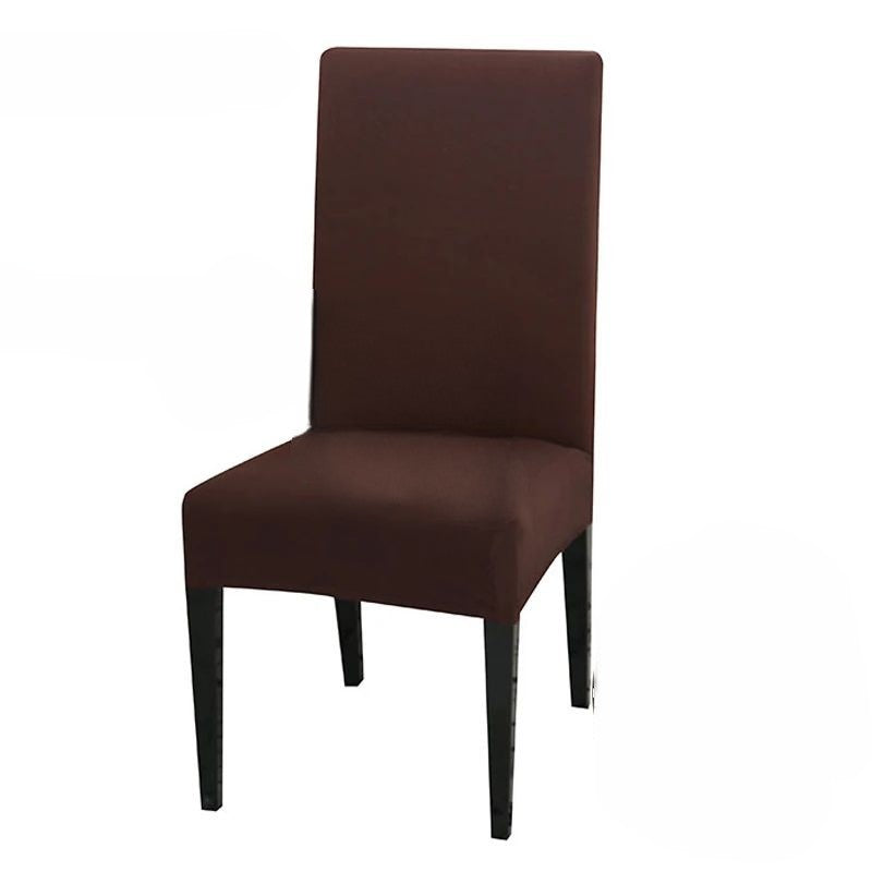 Anyhouz Chair Cover Coffee with Anti-Dirt and Waterproof Elastic Material for Dining Room Kitchen Wedding Hotel Banquet Restaurant