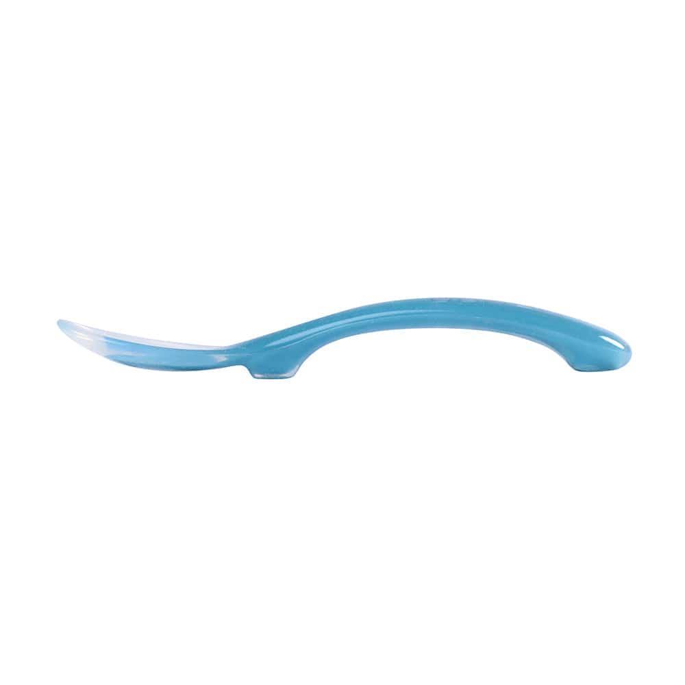 Beaba Silicone Suction Divided Plate &amp; Spoon - Blue-1954803102959931393