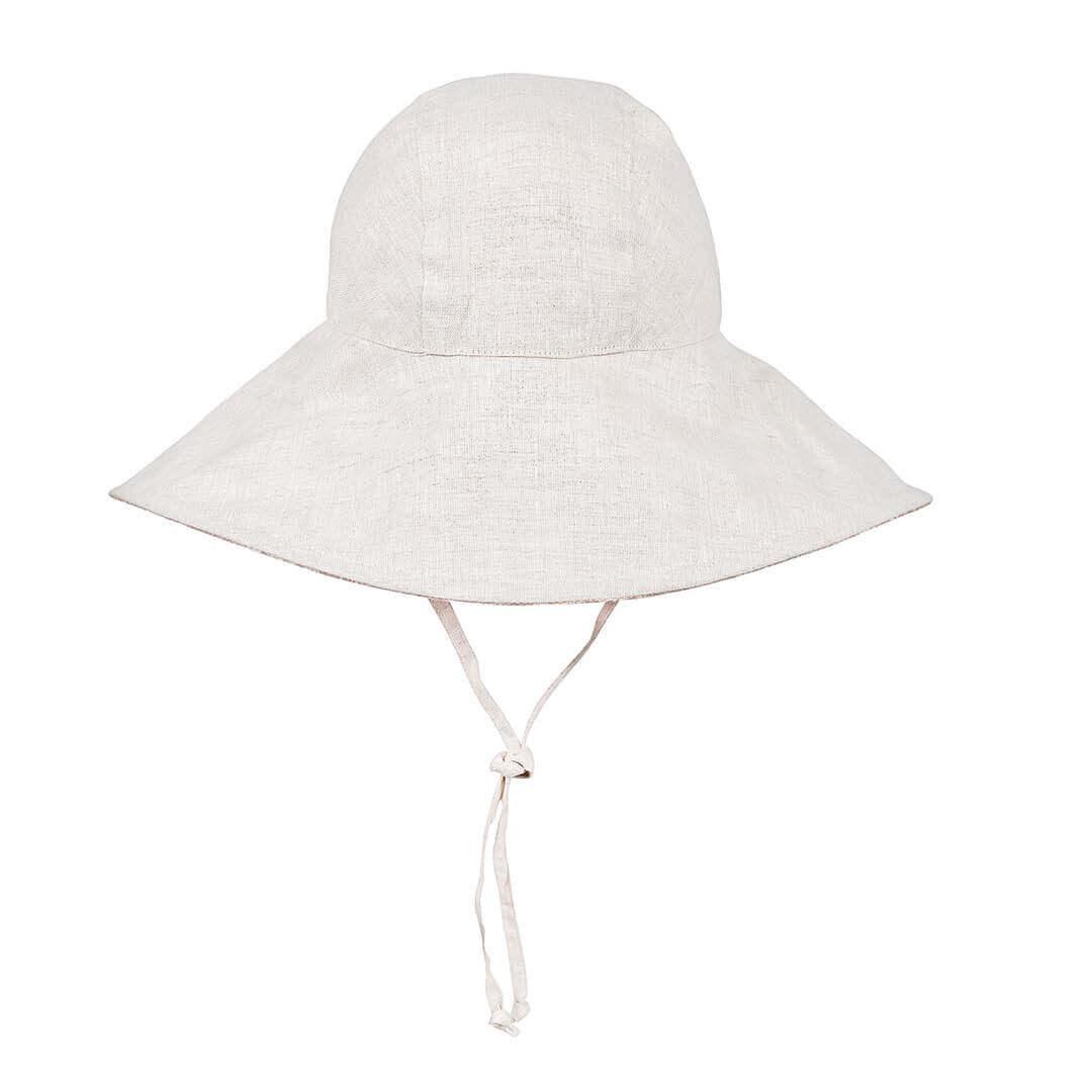 Bedhead Girls Wide- Brimmed Sun Bonnet Hat- Freya/Flax S-1954803156466667523