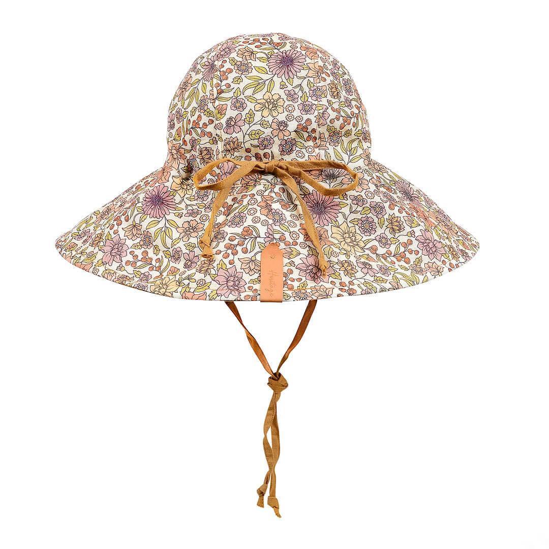 Bedhead Girls Wide- Brimmed Sun Bonnet Hat- Matilda/Maize M-1910112121841127424