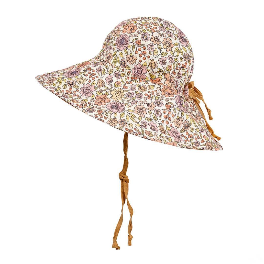 Bedhead Girls Wide- Brimmed Sun Bonnet Hat- Matilda/Maize M-1910112121841127425
