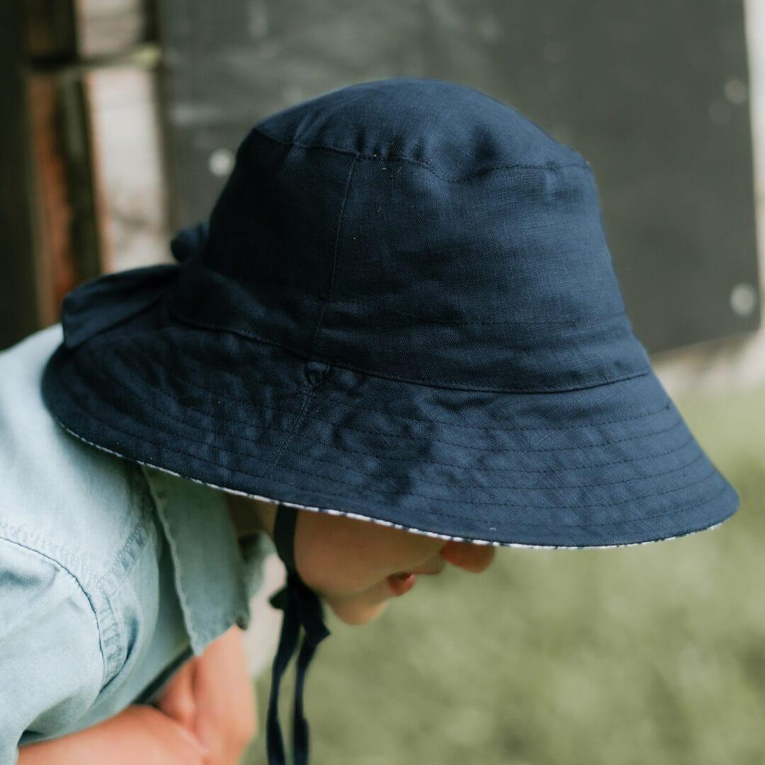 Bedhead Heritage Reversible Explorer Hat- Shibori/Indigo L-1954803158450573319