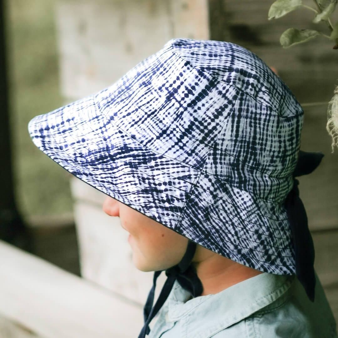 Bedhead Heritage Reversible Explorer Hat- Shibori/Indigo L-1954803158450573320
