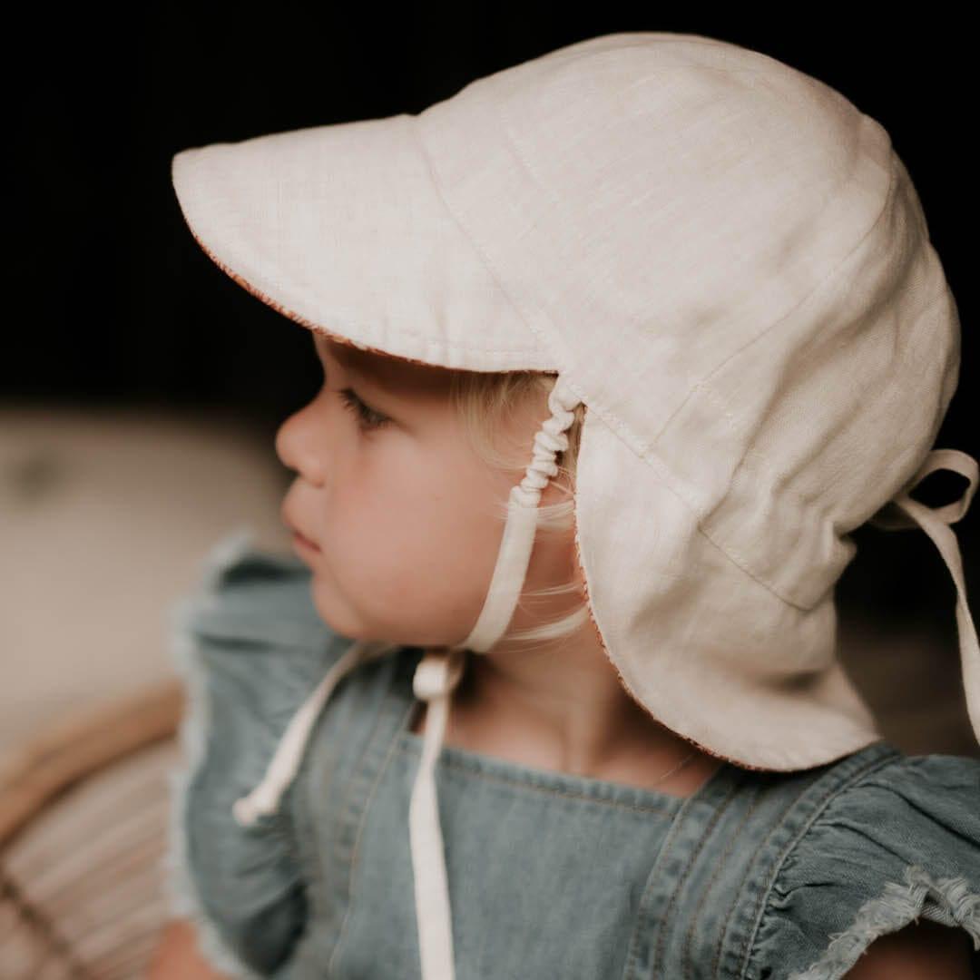 Bedhead Heritage Reversible Legionnaire Hat- Alice/Flax S-1954803160770023430