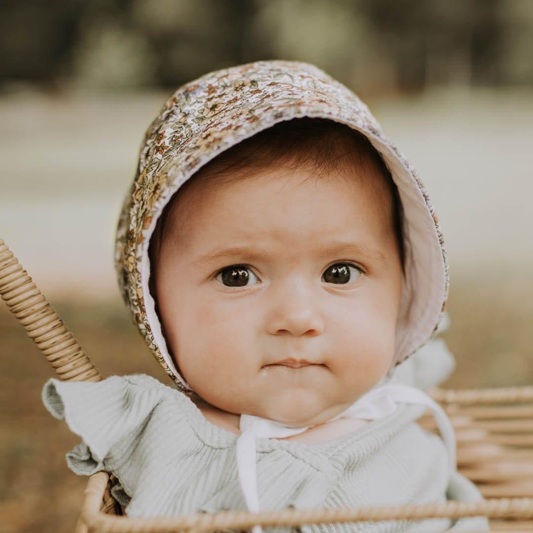 Bedhead Reversible Bonnet Hat- Winnie/Blanc M-1910112125796356100
