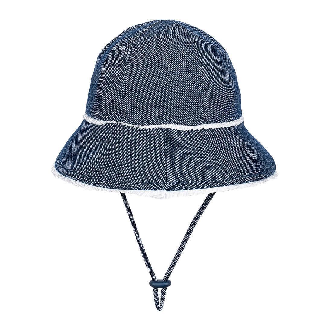 Bedhead Toddler Bucket Hat - Denim Ruffle Trim S-1954803164758806528
