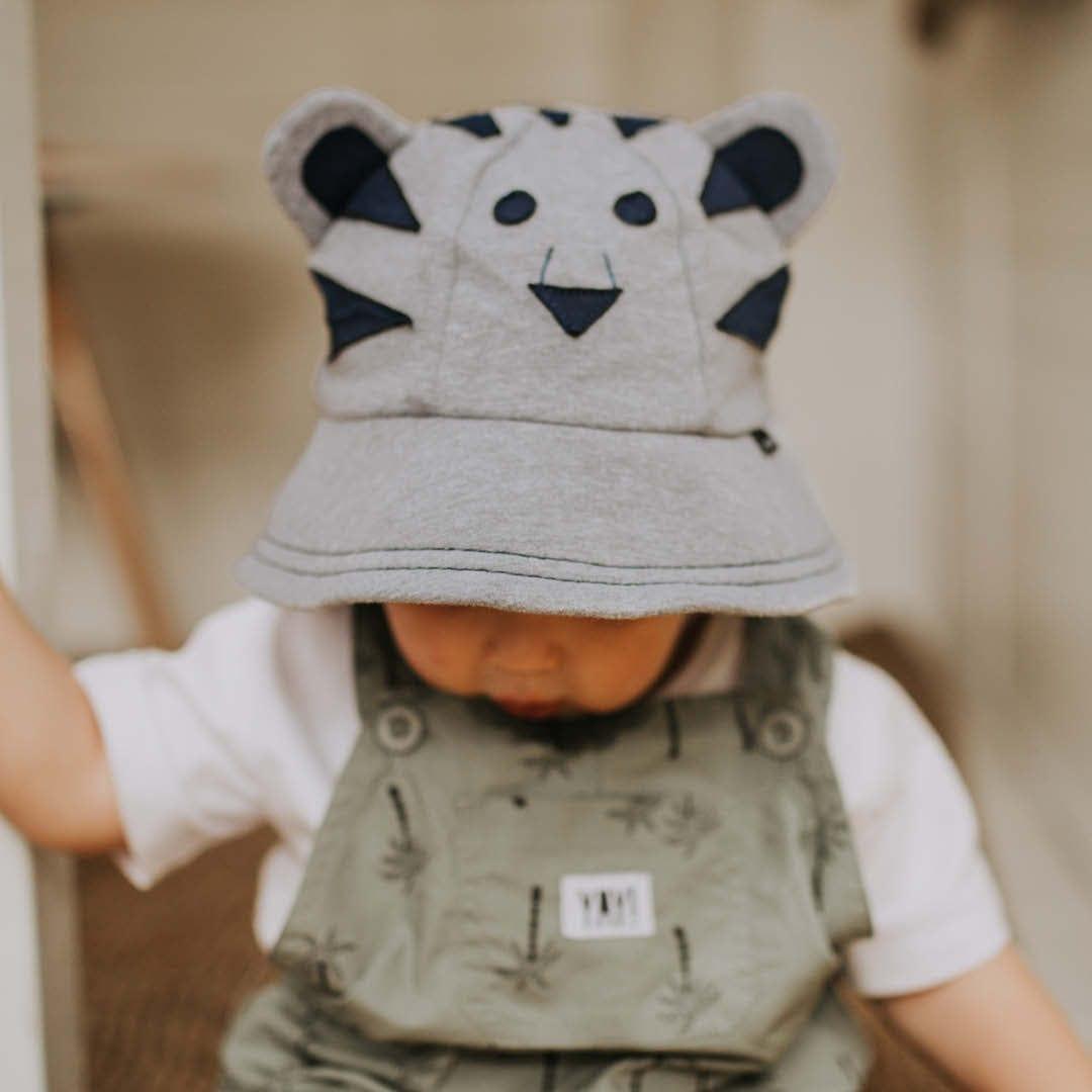 Bedhead Toddler Bucket Hat - Tiger Grey Marle S-1910112128333910017