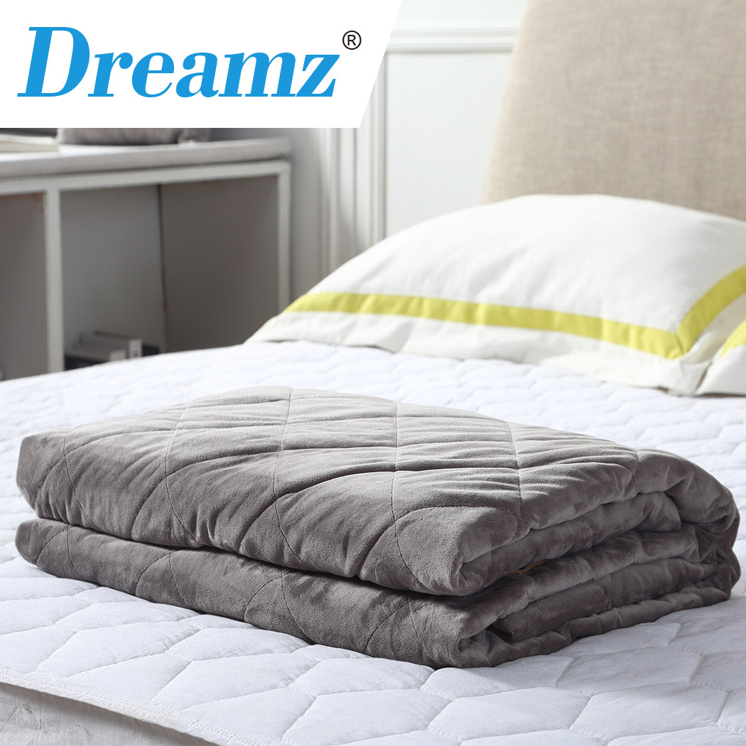 DreamZ 9KG Anti Anxiety Weighted Blanket Grey 9KGS-1954802940116078599