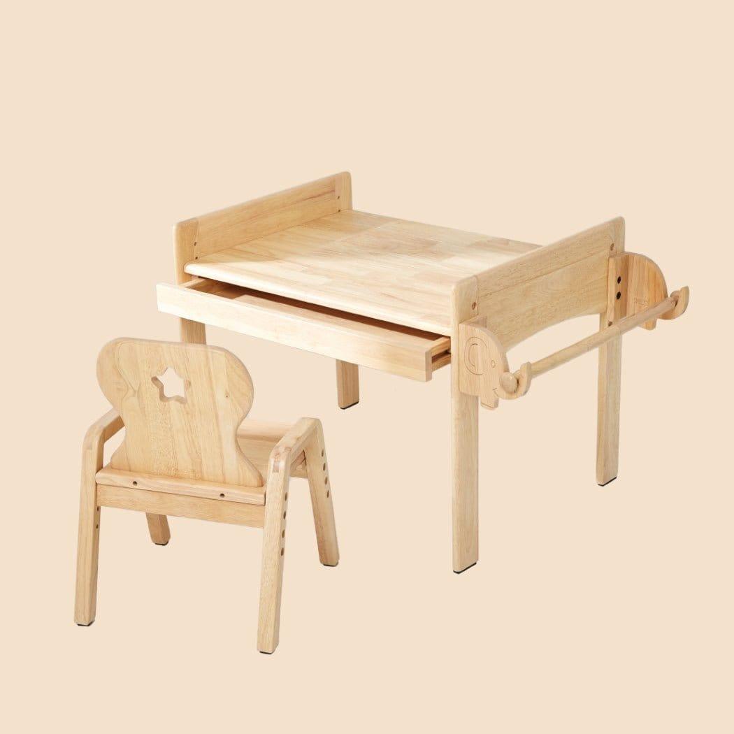 Bunny Tickles Primary Adjustable Table and Chair Set Car-1910112177126248454