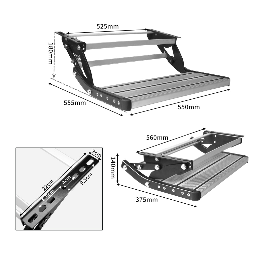 Caravan Steps Folding Stool Pull Out-1919892925546893314