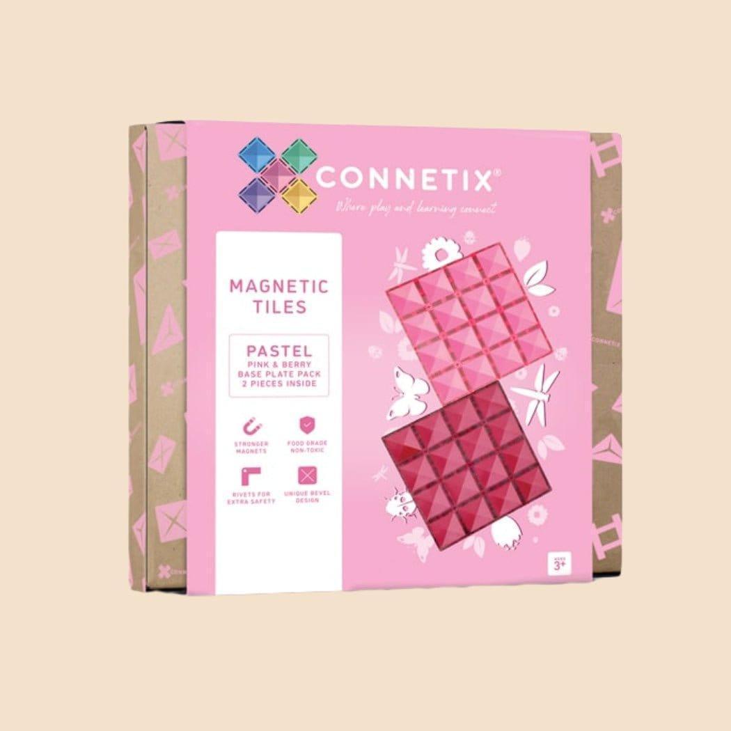 Connetix Tiles 2 Piece Base Plate Lemon - Peach-1937319777127239680
