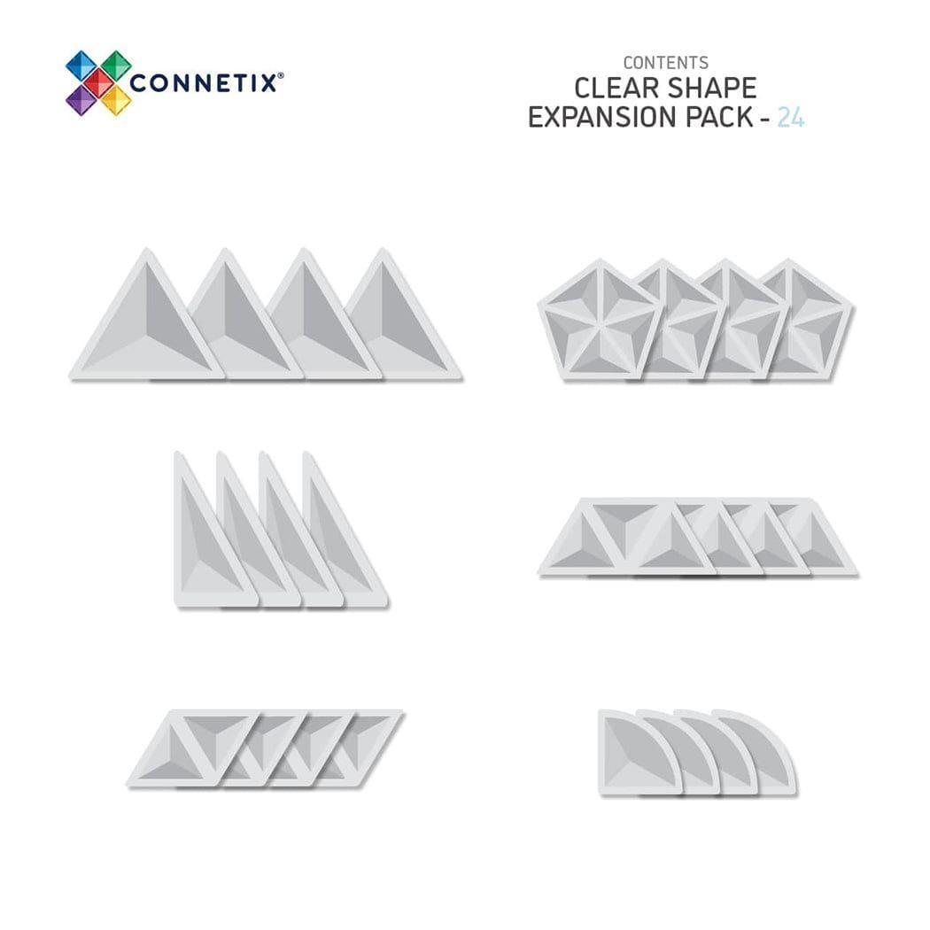 Connetix Tiles Clear Shape Expansion Pack 24 pc-1910112387256684545