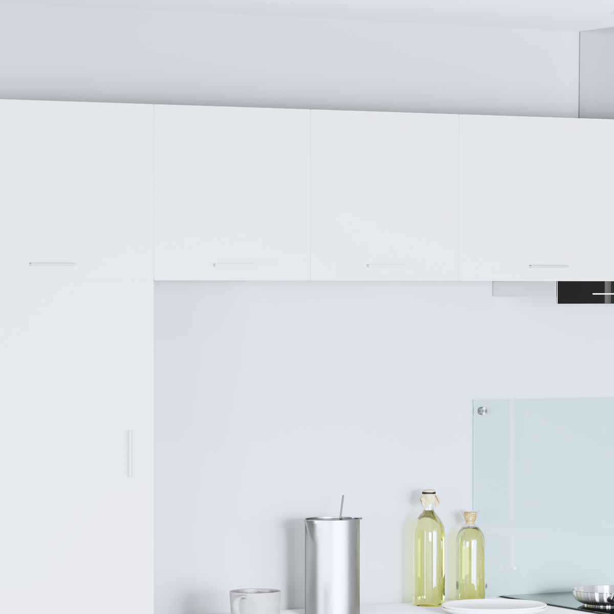 Hanging Cabinet with Door White 40 x 31 x 40 cm Engineered Wood