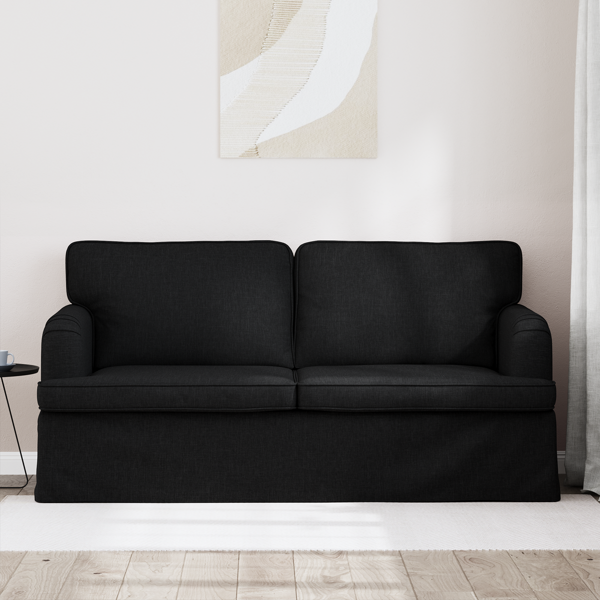 Sofa Black 162 x 80 x 85 cm Fabric