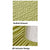Anyhouz Mattress Cover Green Double Size Pure Cotton Soft Quilted Bed Sheet Anti-bacterial Protector Cover