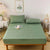 Anyhouz Mattress Cover Green Double Size Waterproof Quilted Fitted Bed Sheet