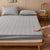 Anyhouz Mattress Cover Gray Double Size Pure Cotton Soft Quilted Bed Sheet Anti-bacterial Protector Cover