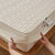 Anyhouz Mattress Cover Beige Double Size Pure Cotton Soft Quilted Bed Sheet Anti-bacterial Protector Cover