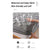 Anyhouz Mattress Cover Gray Double Size Waterproof Quilted Fitted Bed Sheet