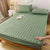 Anyhouz Mattress Cover Green 100x200cm Waterproof Quilted Fitted Bed Sheet