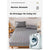 Anyhouz Mattress Cover Gray Double Size Waterproof Quilted Fitted Bed Sheet