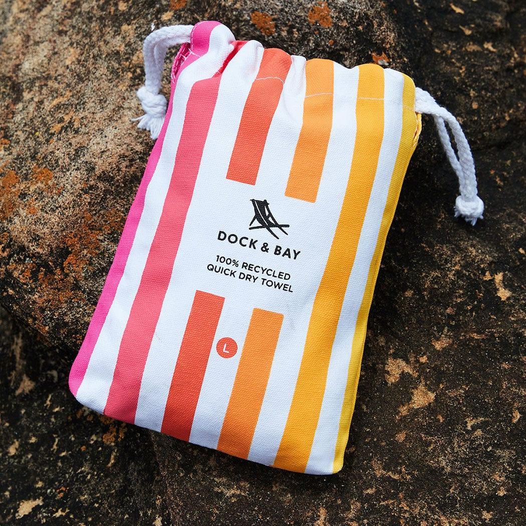 Dock & Bay Beach Towel Cabana Collection L | Quick Dry | Peach Sunrise-1910112360513802241