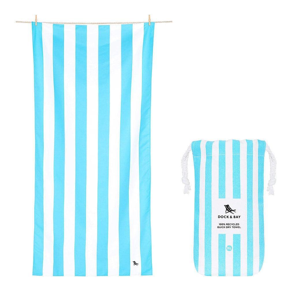 Dock & Bay Beach Towel Cabana Collection XL | Quick Dry | Tulum Blue-1910112358181769216