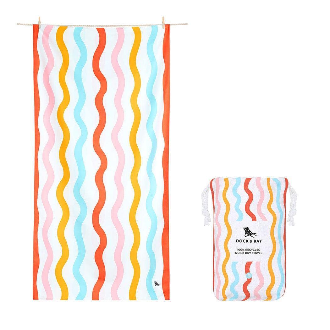 Dock & Bay KIDS Beach Towel | Quick Dry | Squiggly-1910112359758827520