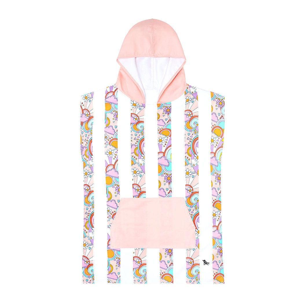 Dock & Bay KIDS Poncho Hooded Towel - Pink Power XS (2-4yrs)-1910112413630468101