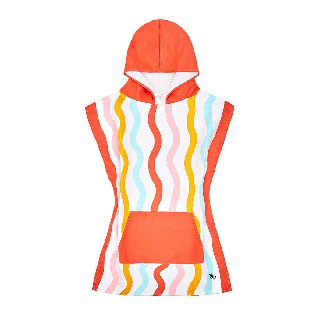Dock & Bay KIDS Poncho Hooded Towel - Squiggle Face M (7-10yrs)-1954802359532130312