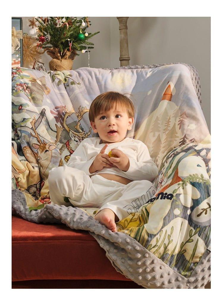 Domimia Thick Padded Minky Dot Cotton Kids Blanket 2.5tog-Limited Edition-1954803091991826436