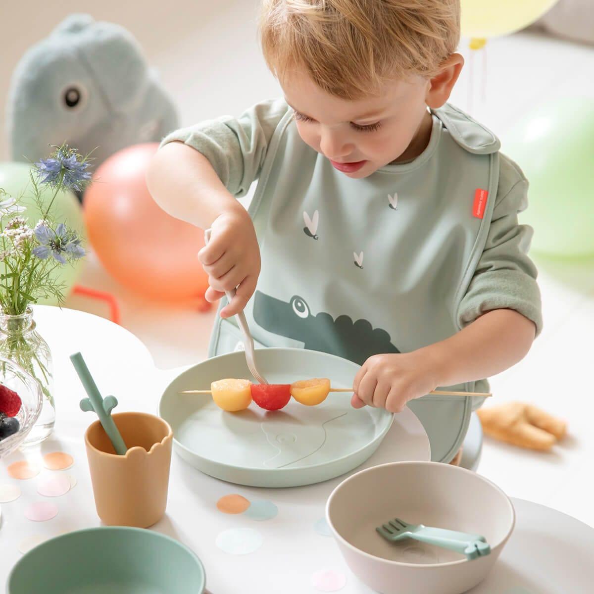 Done by Deer Kiddish Raffi Plate 2 Pack-Blue-1910112381741174789