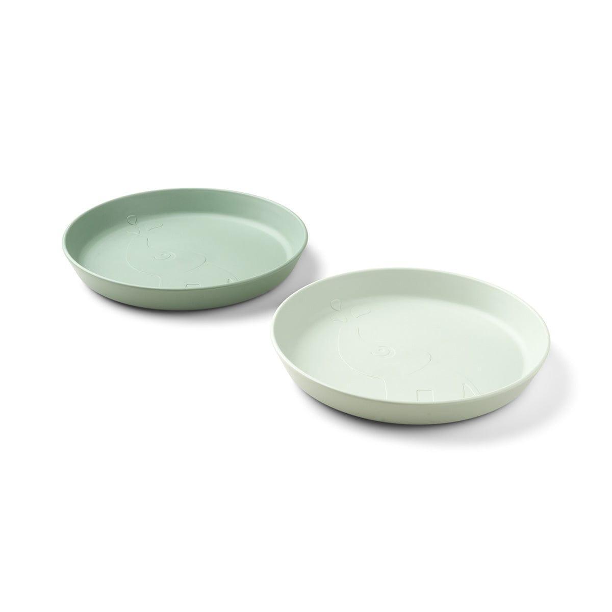 Done by Deer Kiddish Raffi Plate 2 Pack-Green-1910112381908946946